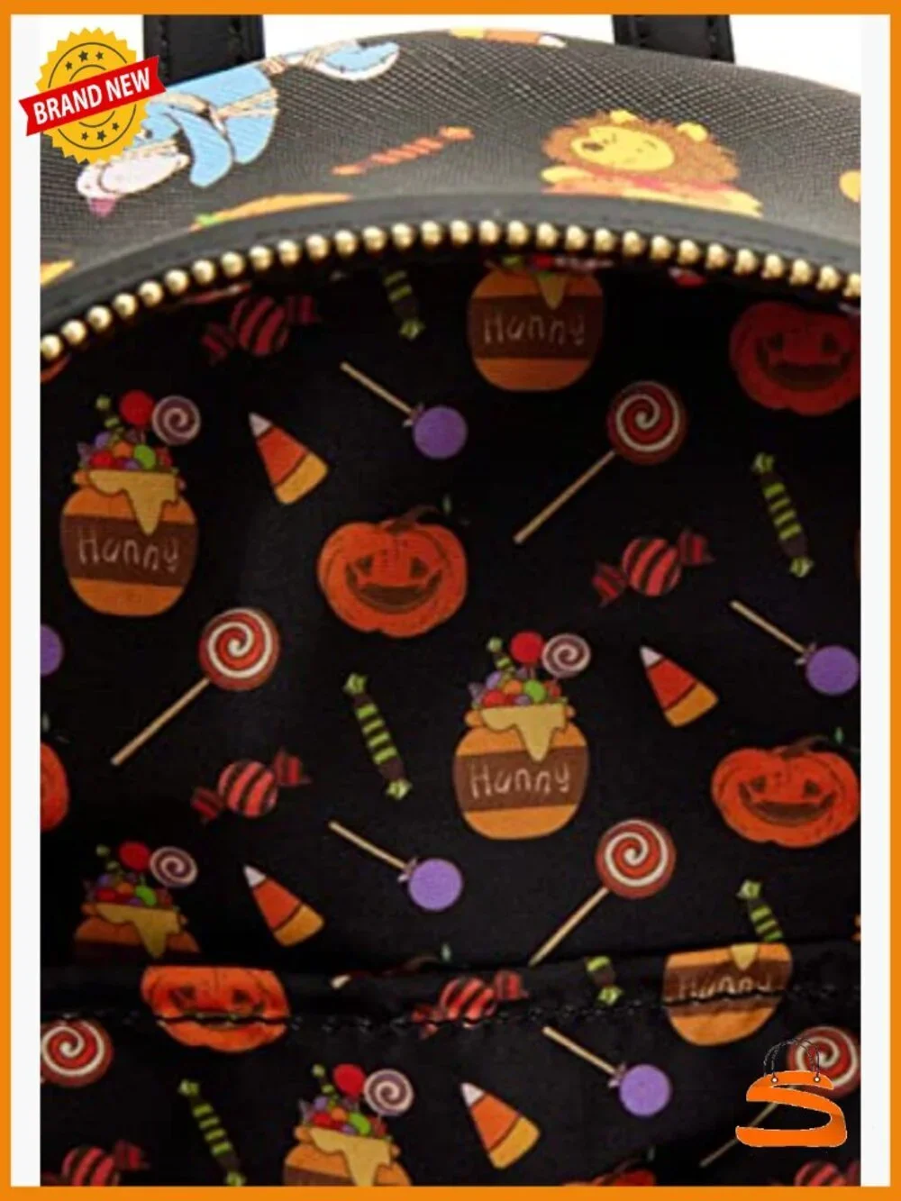 Disney Winnie the Pooh Halloween Double Strap Shoulder Bag